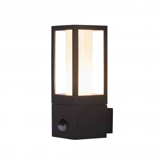 Searchlight Lighting Searchlight Lighting Avenue Outdoor Wall Light with PIR - Black & White Polycarbonate