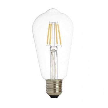 E27 LED 6W Filament Squirrel Lamp - 2700K - Dimmable - Clear Glass - Pack of 5