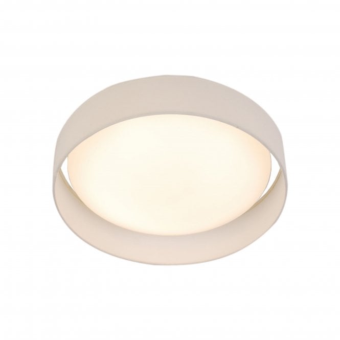 Searchlight Lighting Searchlight Lighting Gianna LED Flush Ceiling Light Large - Acrylic & White Fabric Shade