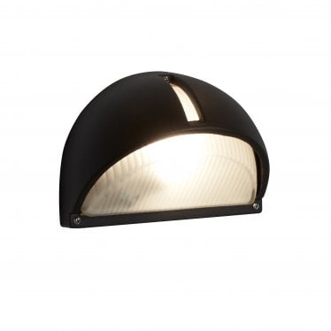 Kentucky LED Outdoor Wall Light - Black & Frosted Glass - IP44