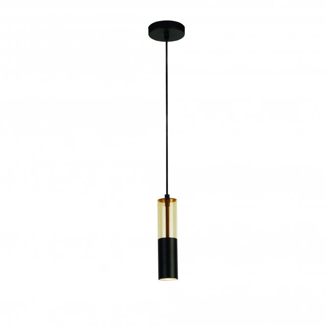 Searchlight Lighting Searchlight Lighting Merrygold Ceiling Pendant - Amber Acrylic & Black