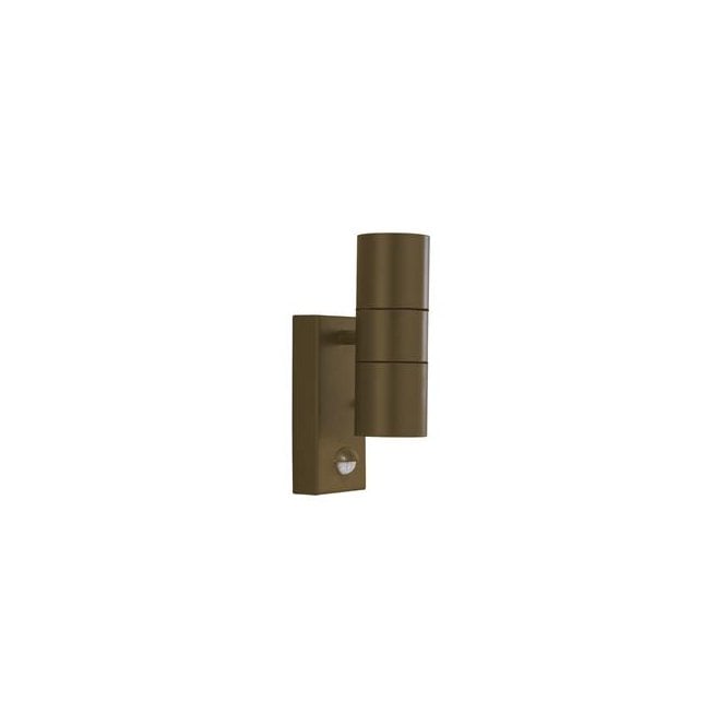 Searchlight Lighting Searchlight Lighting Metro Outdoor Wall Light - Rustic Brown & Glass