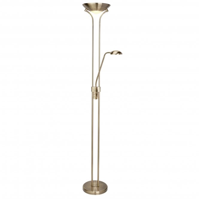 Searchlight Lighting Searchlight Lighting Mother & Child LED Dimmable Floor Lamp - Antique Brass