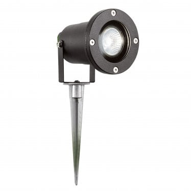 Spikey Outdoor Spotlight - Black - IP65