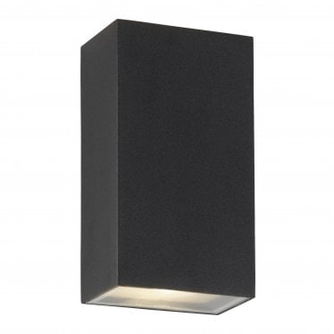 Stirling LED Outdoor Up/DownWall Light - Black Aluminium - IP44