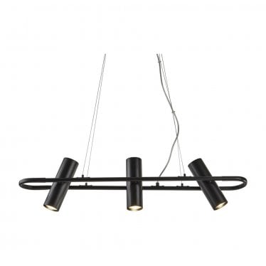 Telescope 3 Light Pendant - Black