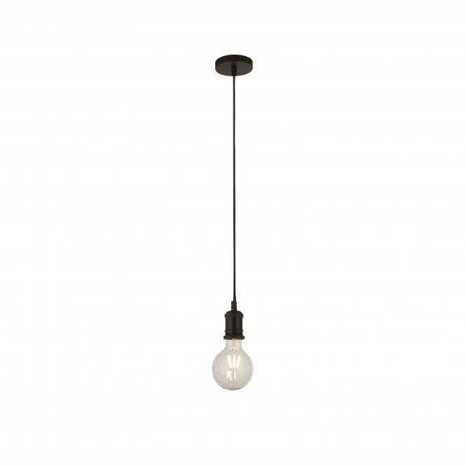 Searchlight Lighting Searchlight Lighting Thorn 1 Light Textile Cable Suspension - Black