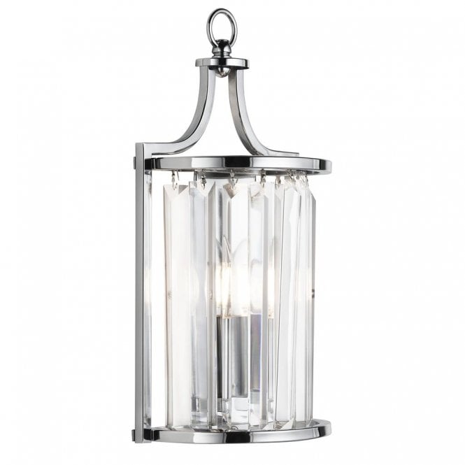 Searchlight Lighting Searchlight Lighting Victoria Wall Light - Chrome & Crystal Glass