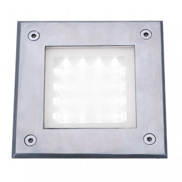 Walkover LED Recessed Square - Stainless Steel