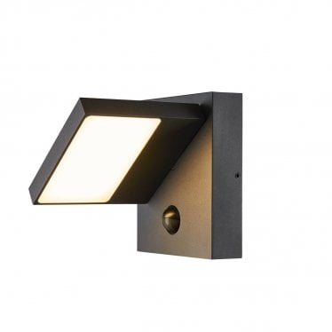 Abridor Outdoor LED Wall Light with Sensor - Anthracite - Mains