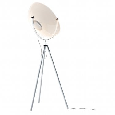 Demì Moon Transformative Optic Floor Lamp - Matt White