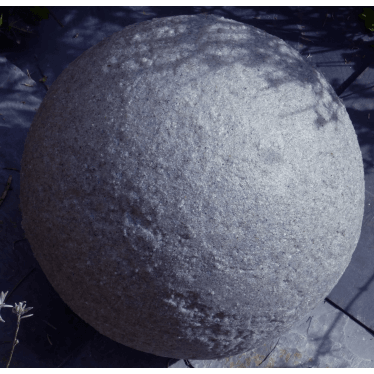 Stone Globe Spherical Garden Light - Granite - Plug & Play