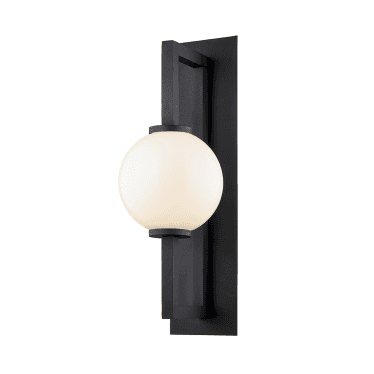 Darwin 1 Light Wall Sconce Light - Textured Black