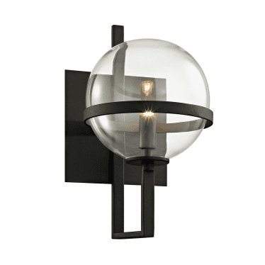 Elliot 1 Light Wall Sconce Light - Textured Black