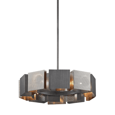 Impression 10 Light Pendant - Graphite & Satin Nickel