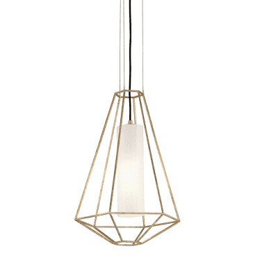 Silhouette 1 Light Conical Pendant - Gold Leaf