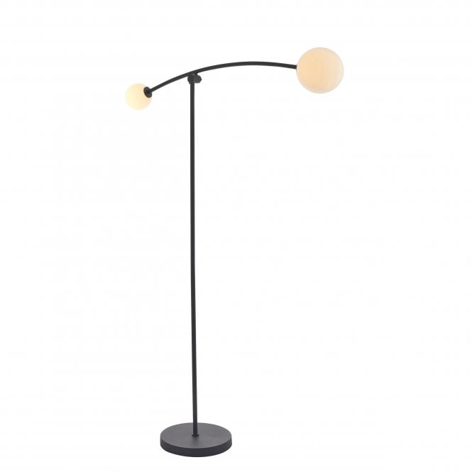 Utopia Lighting Utopia Lighting Moon 2 Light Floor Lamp - Matt Black