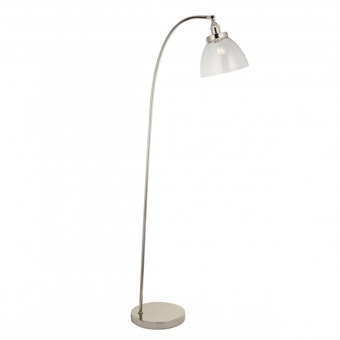 Utopia Lighting Utopia Lighting Saloon Single Light Floor Lamp - Bright Nickel