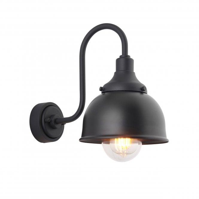 Utopia Lighting Utopia Lighting Vista Swan Neck Wall Light -Textured Black